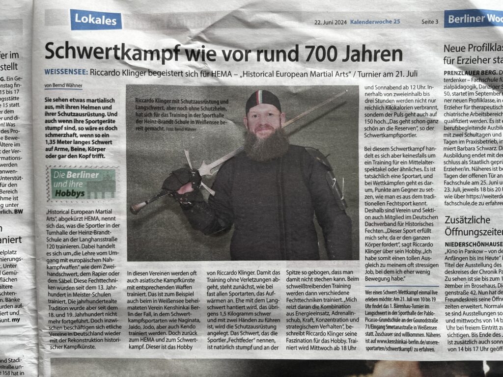 Artikel in der Berliner Woche